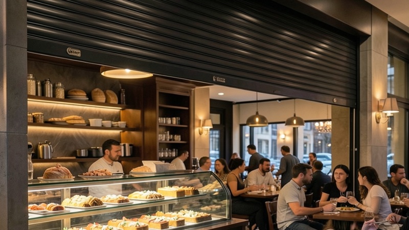 porta automática de enrolar